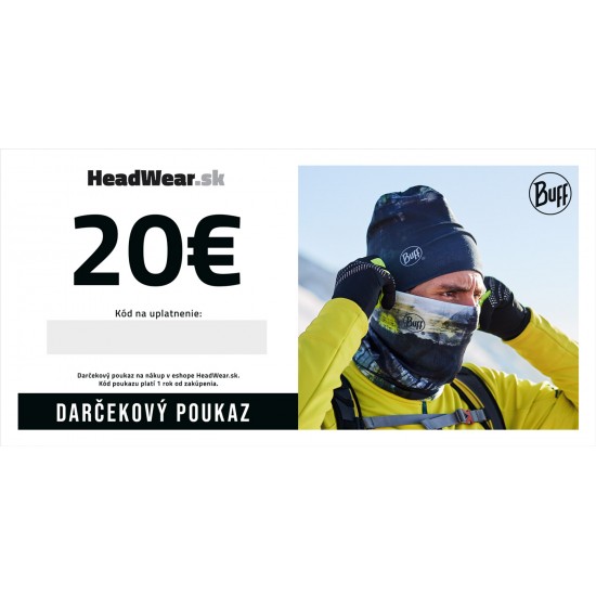 Darčekový poukaz 20€ Darčekový poukaz 20€